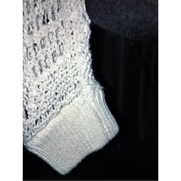 Free People White Lace zipper Crochet Cardigan - Picture 4 of 11